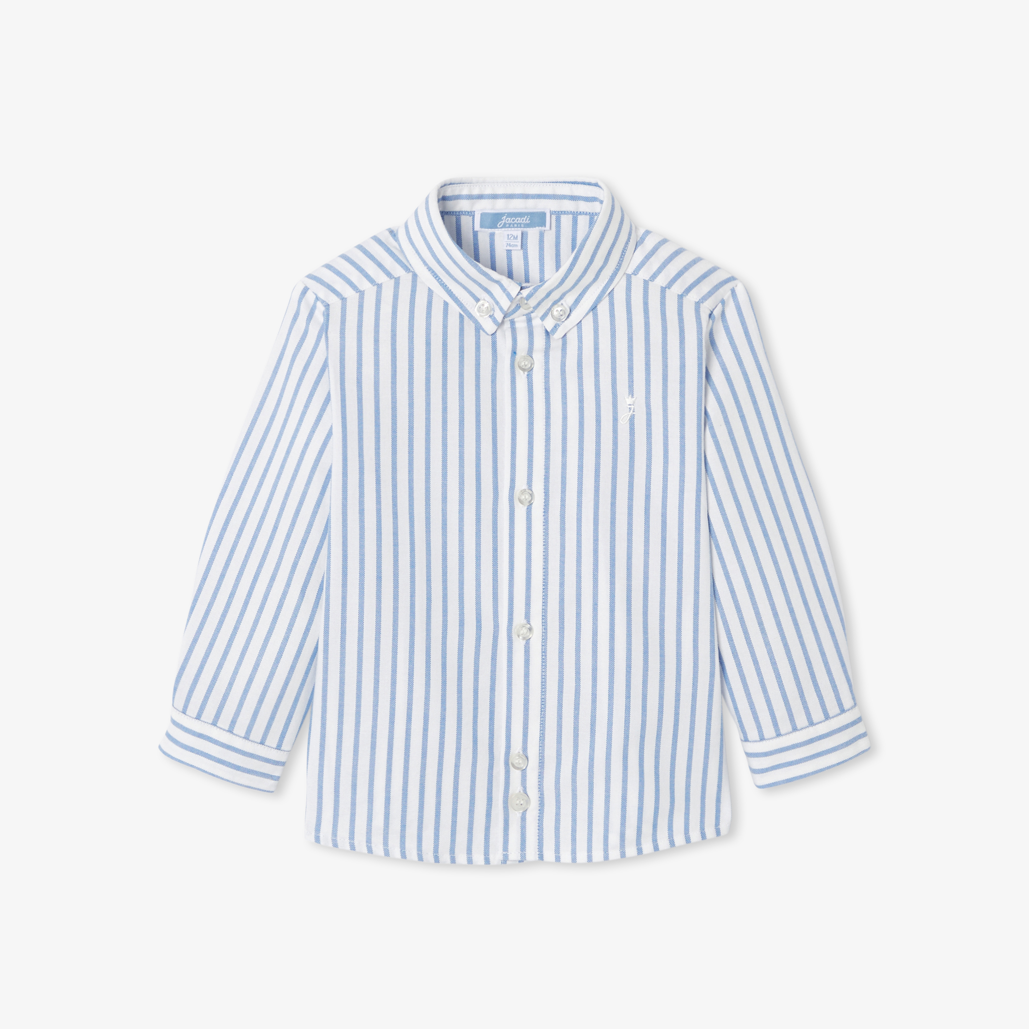 Jacadi - No. 6 Baby Boy striped Oxford shirt - White - Size: 24M