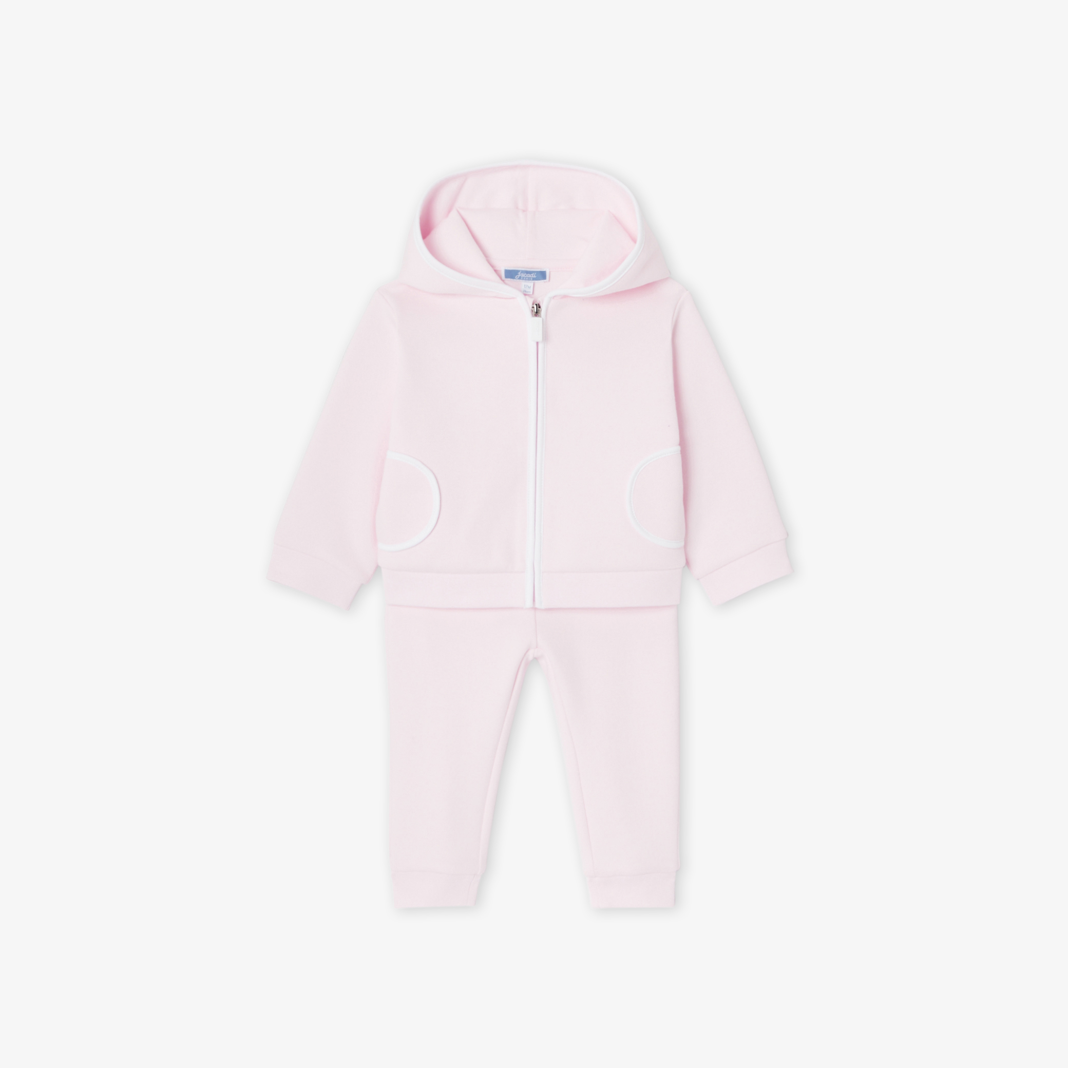 Jacadi - Baby girl piqué knit joggers set - Pink - Size: 24M