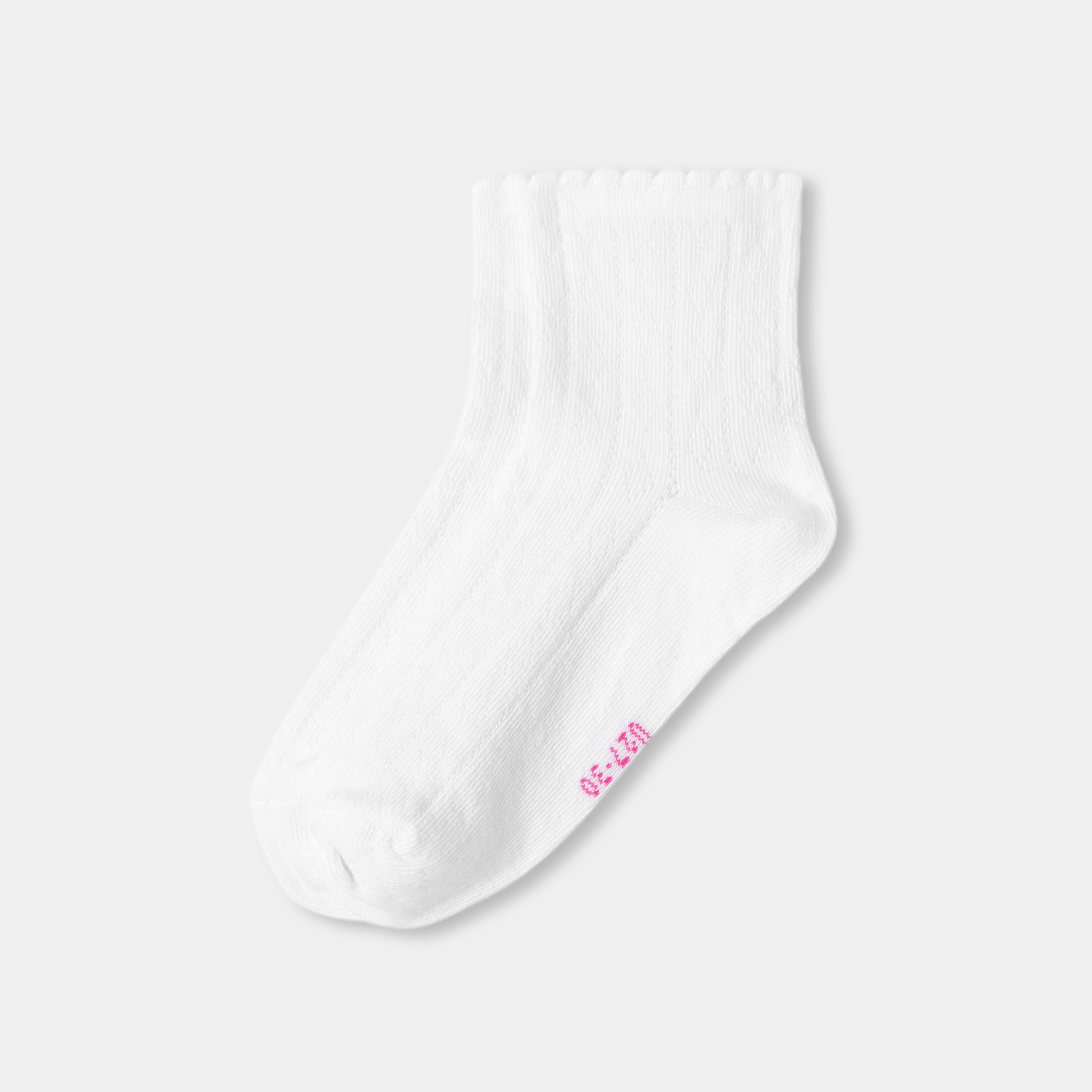 Jacadi - Girl pointelle knit socks - White - Size: 23/26