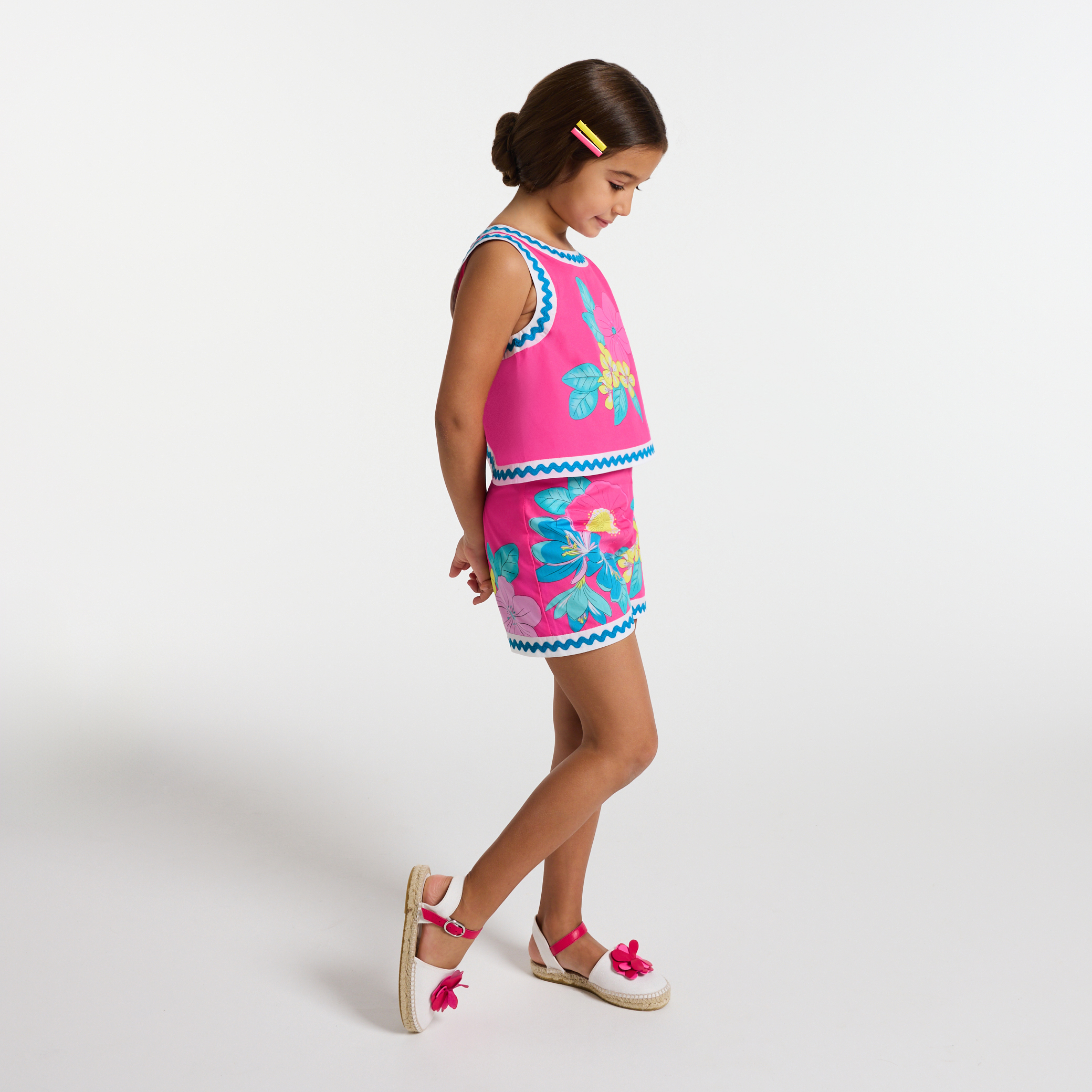 Jacadi - Girl cotton shorts - Pink - Size: 12Y