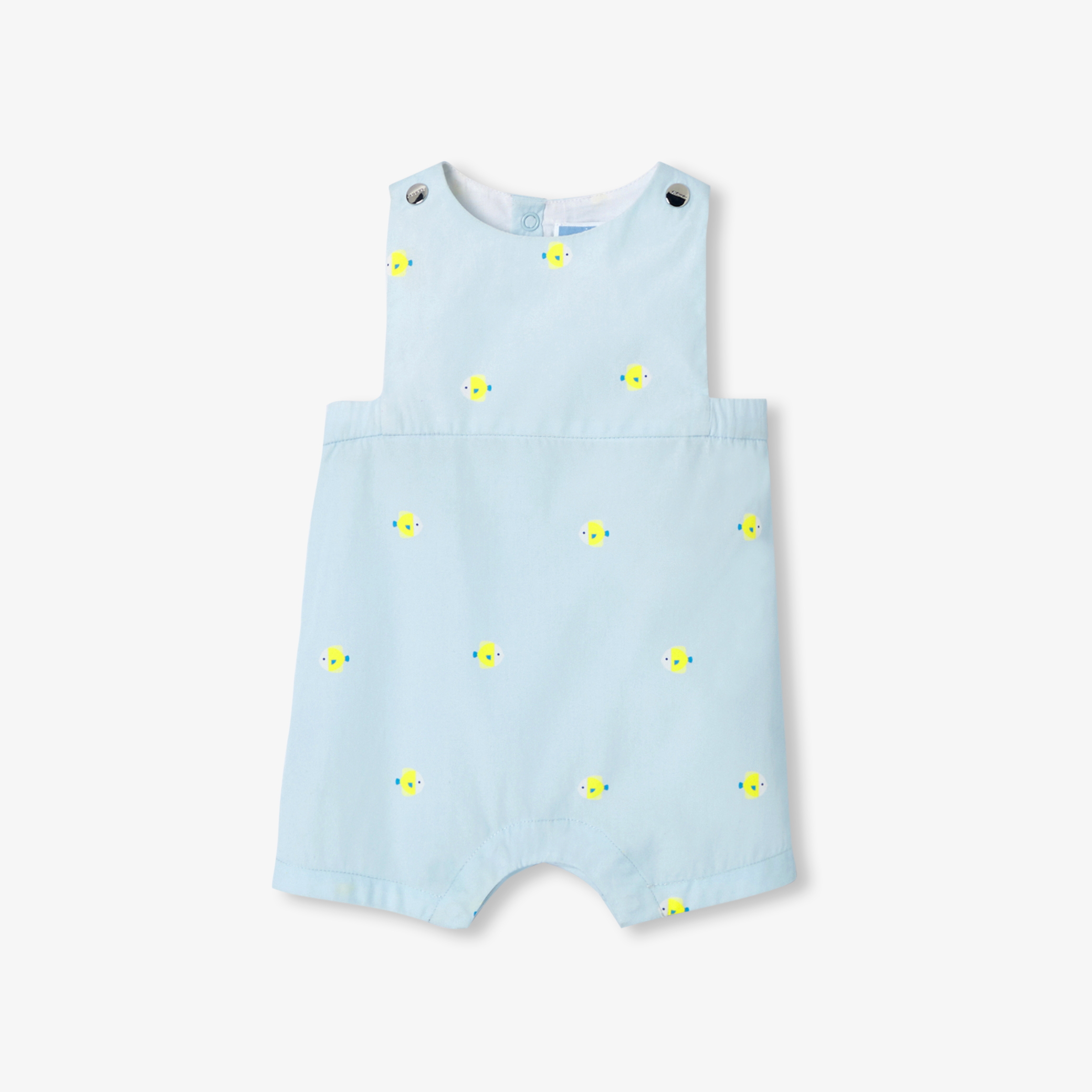 Jacadi - Baby boy poplin romper - Blue - Size: 06M