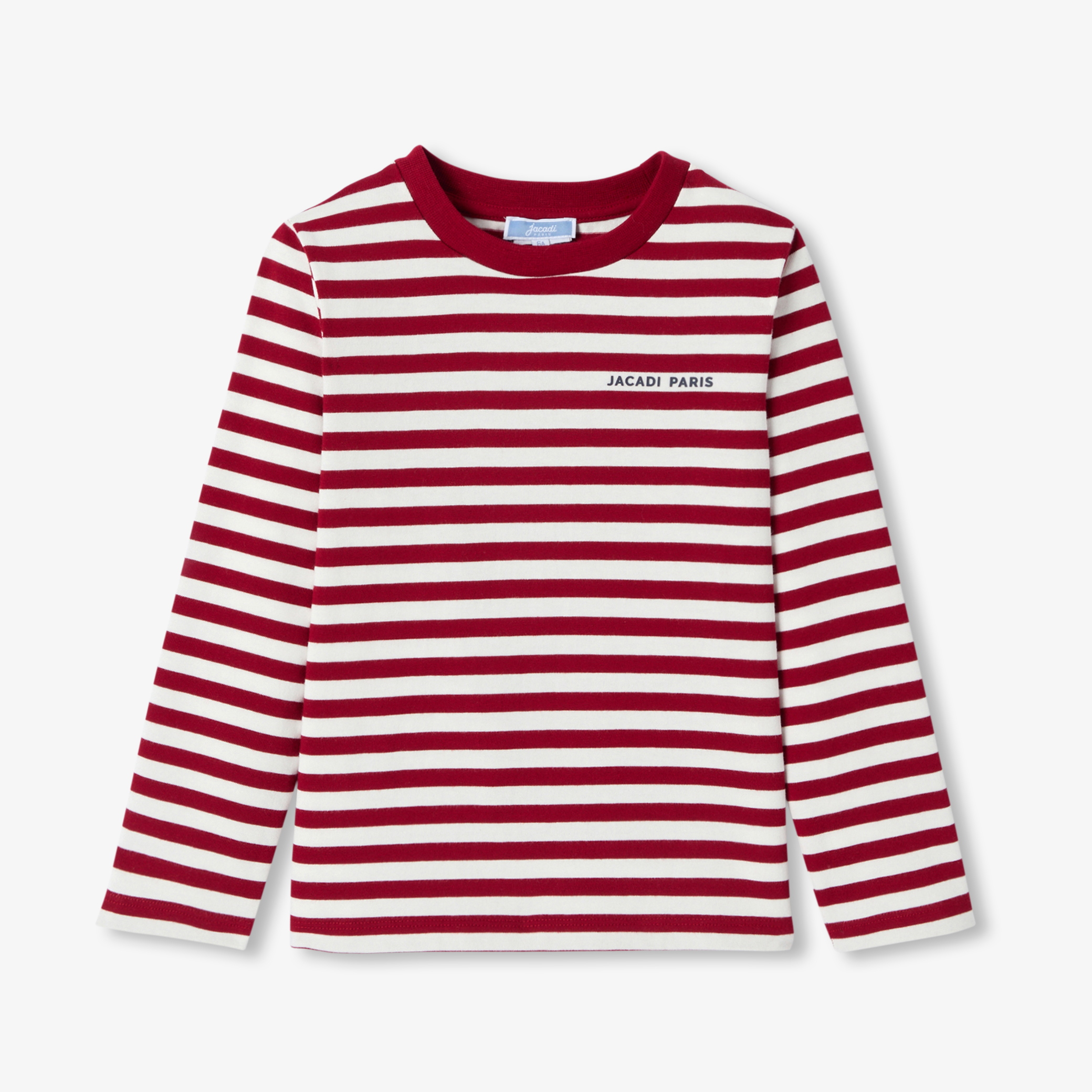 Jacadi - Child jersey striped sailor T-shirt - White - Size: 06Y