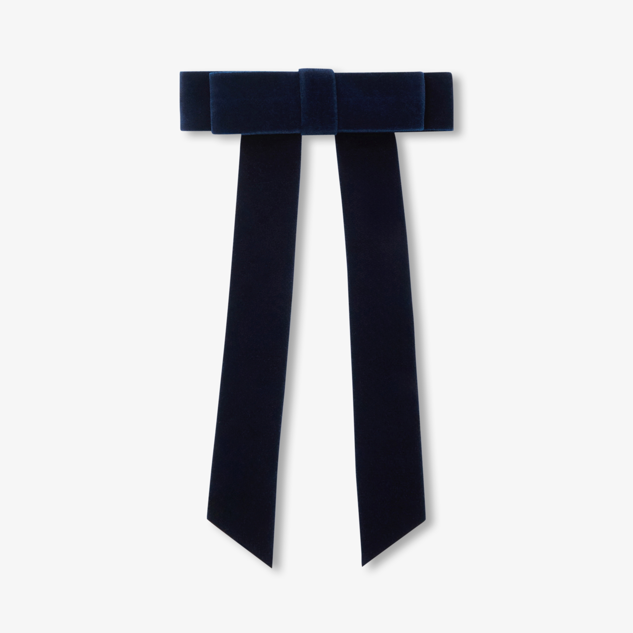 Jacadi - Girl velvet bow barrette - Blue