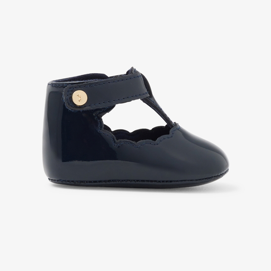 Baby girl patents t-bar shoes Marine Jacadi Paris1