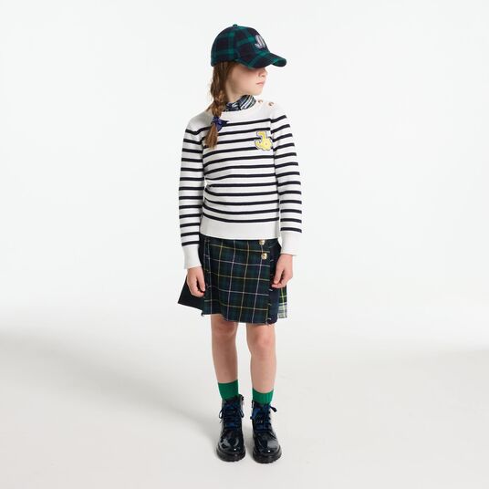 Sailor look and Tartan kilt Jacadi Paris - Main Image
