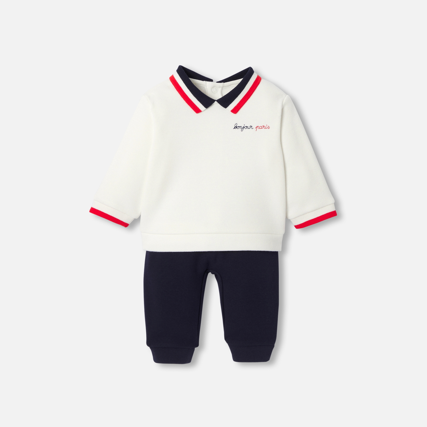 Baby boy comfort set Blanc/bleu Jacadi Paris - Main Image