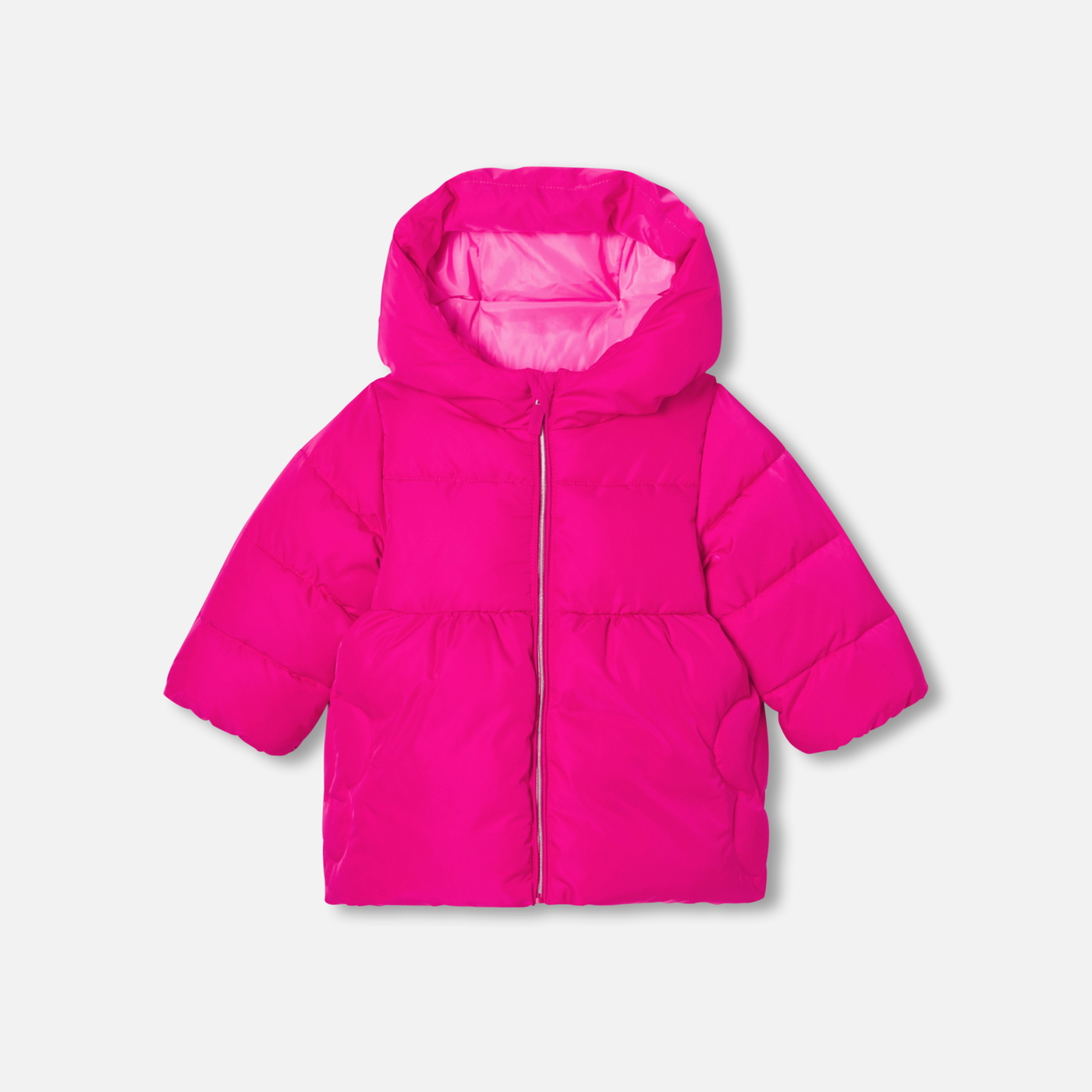 Baby girl padded jacket Rose grenadine Jacadi Paris