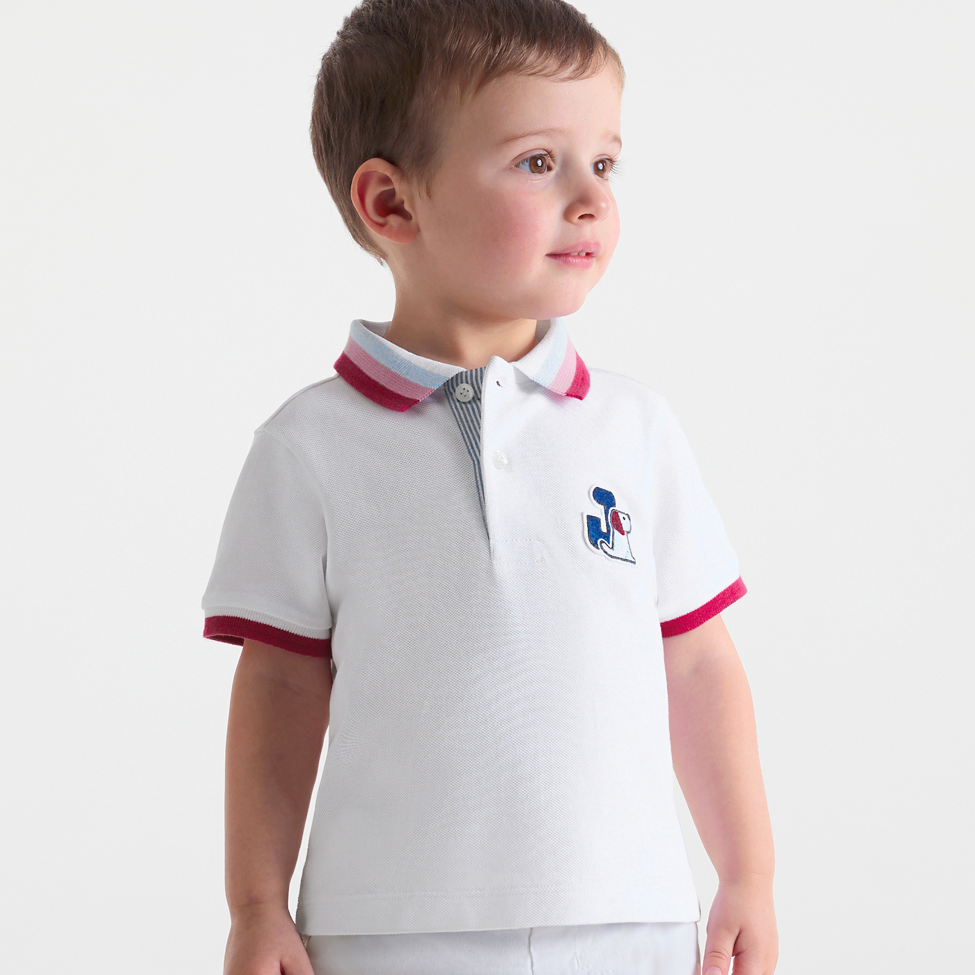 Baby boy piqué polo shirt - Main Image