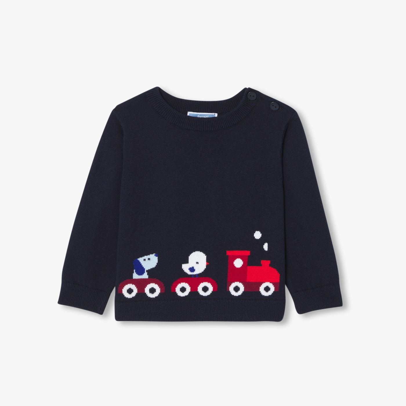 Baby boy cotton sweater Marine Jacadi Paris